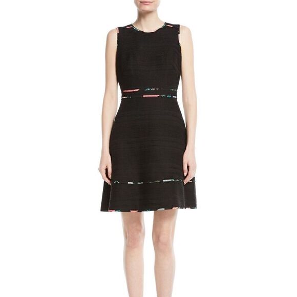 $398 EEUC Kate Spade Blossom Trim Dress in Black Picnic Perfect Tweed Size 2 - Picture 5 of 9